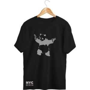 NYC Denim Dancing Panda T Shirt