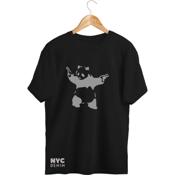 NYC Denim Dancing Panda T Shirt