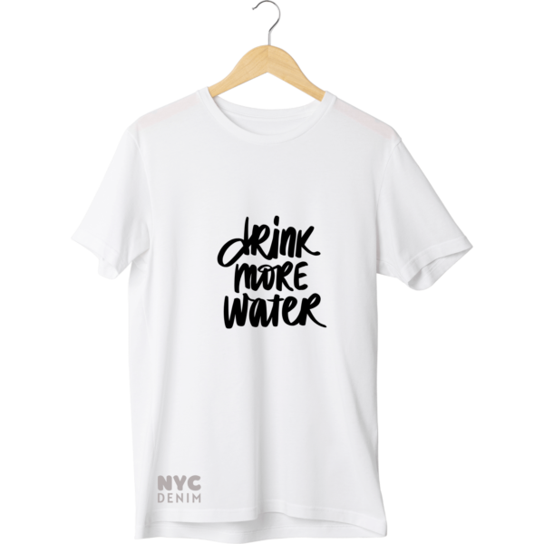 NYC Denim Drink More Water T Shirt