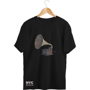 NYC Denim Gramophone T-Shirt