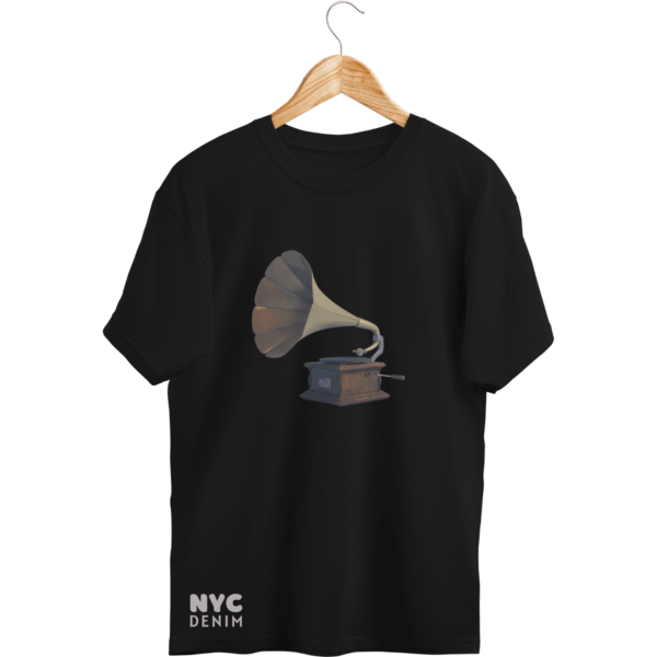 NYC Denim Gramophone T-Shirt