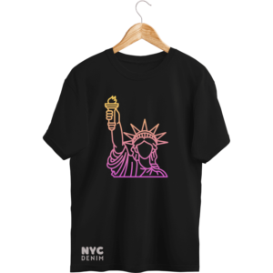 NYC Denim colorful Statue of Liberty T-Shirt